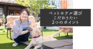 【ペットホテル選び】これだけはこだわりたい2つのポイント